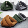 Wholesale Detachable Warm Roll Plush Cat Cave Bed